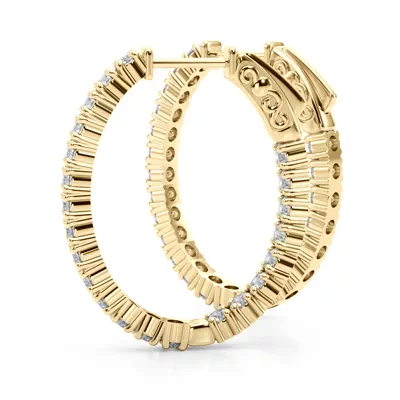 Classic Eternal Diamond Hoop Earrings (2 1/5 ct. tw.)